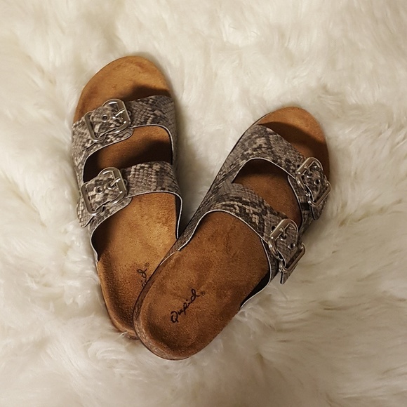 *LAST ONE sz 8* Snake Print Birken style Sandal - Picture 2 of 4